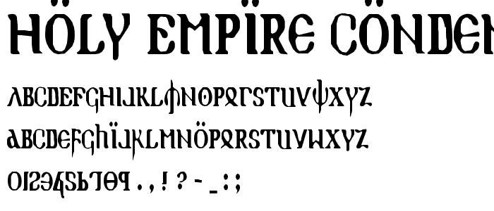 Holy Empire Condensed police